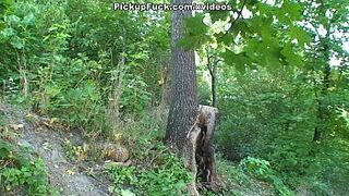 Outdoor sex scene with a blonde porn video