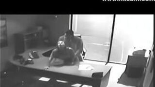 Security camera Films Sex At Office On Desk porn video
